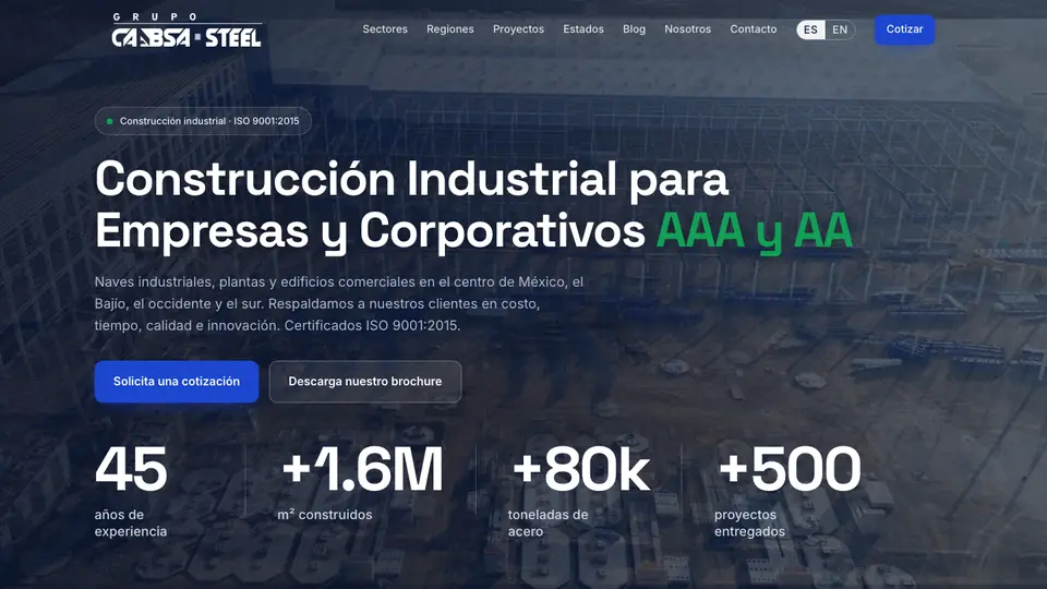 Sitio de CAABSA STEEL